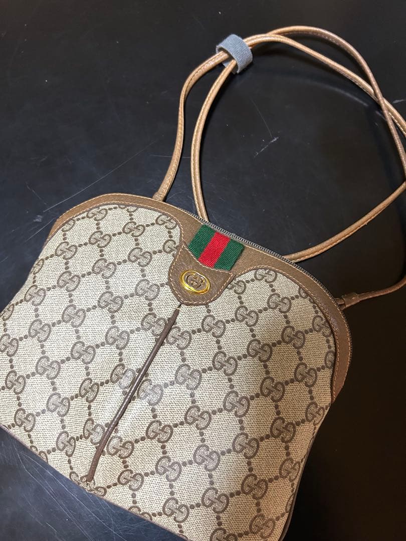 m*a様 オールドグッチ G Gパターン　シェリーライン　ミニショルダーバッグ