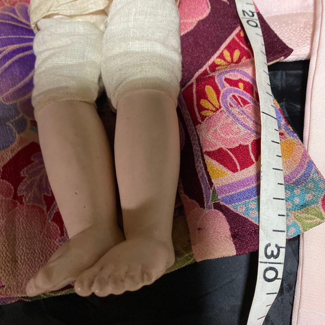 小さ目市松人形竹内益次郎作男の子大正時代30cm位