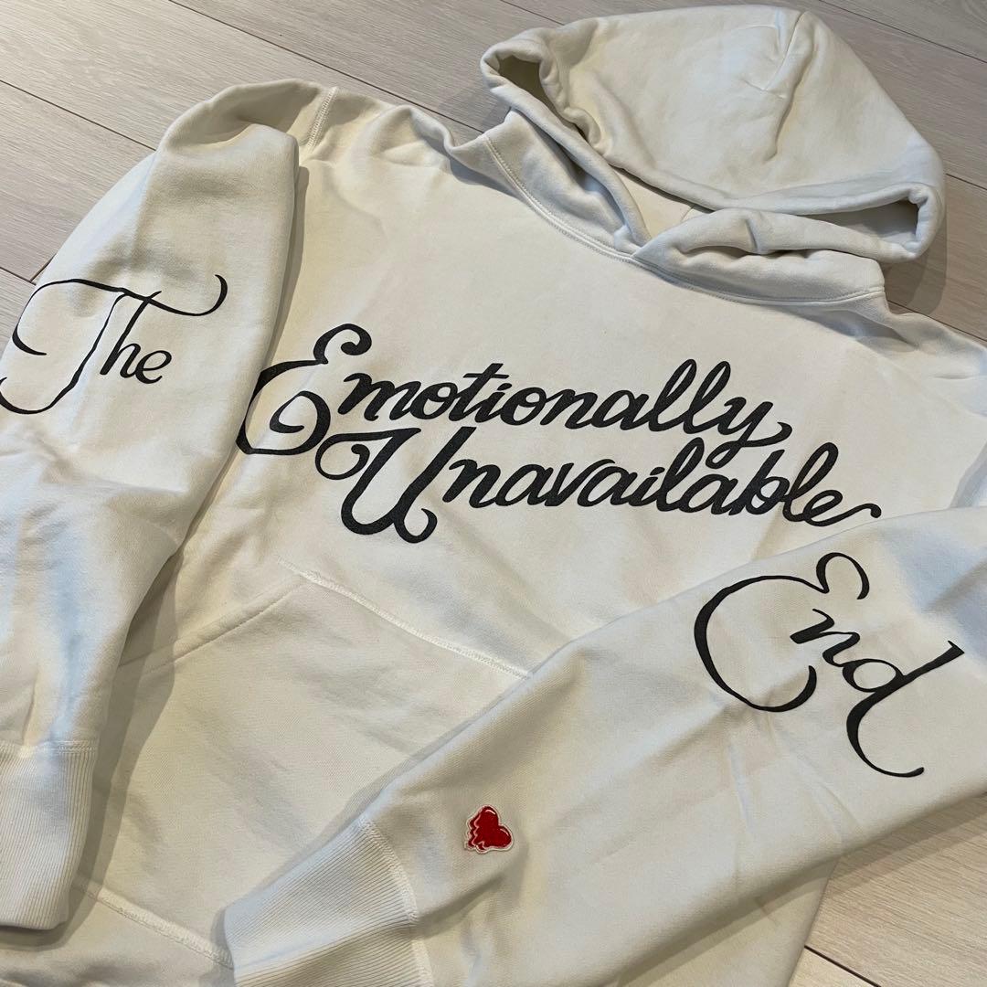 や*す様 EMOTIONALLY UNAVAILABLE フーディーEU ホワイ