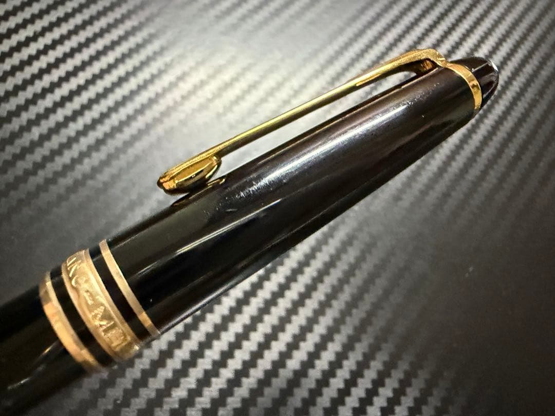 極美品 エボナイト芯 モンブラン 144 万年筆 ブラック 全金 EF 極細字