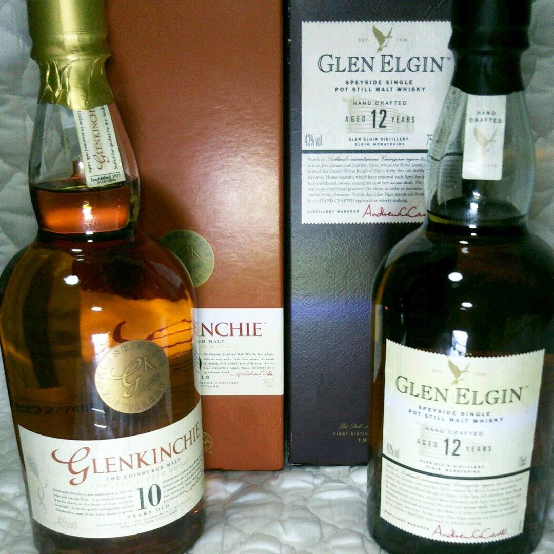 旧ボトル】グレンエルギン12年 グレンキンチー10年【各1本】