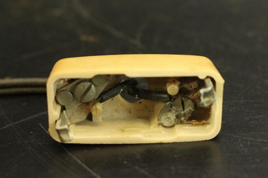 鉄製 吊り灯 和照明 吊り鎖付 時代物(A977)