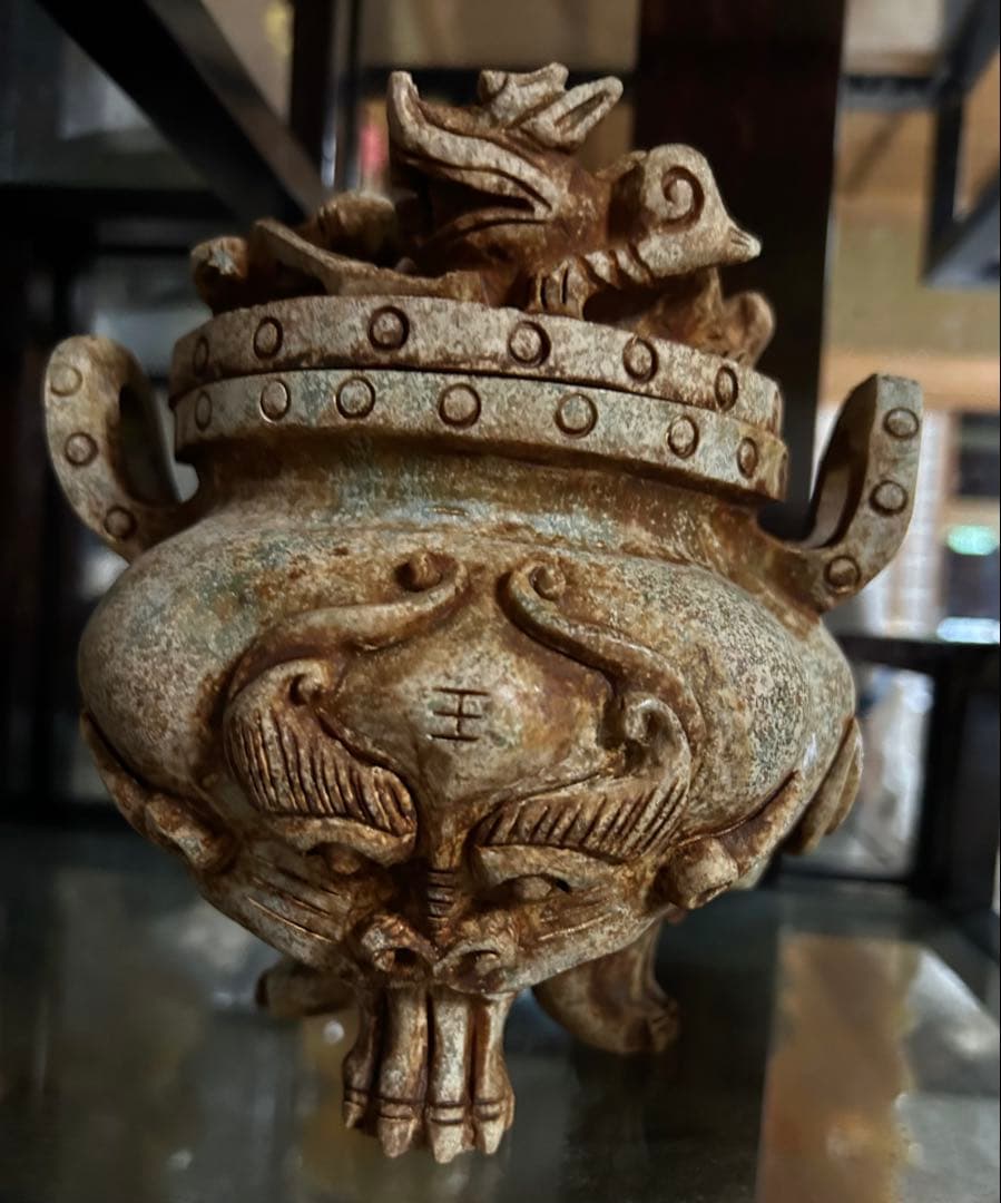 皿 中皿 4枚 印判染付 歪み 菊文様 蛸唐草 明治 大正 100年前の日本の