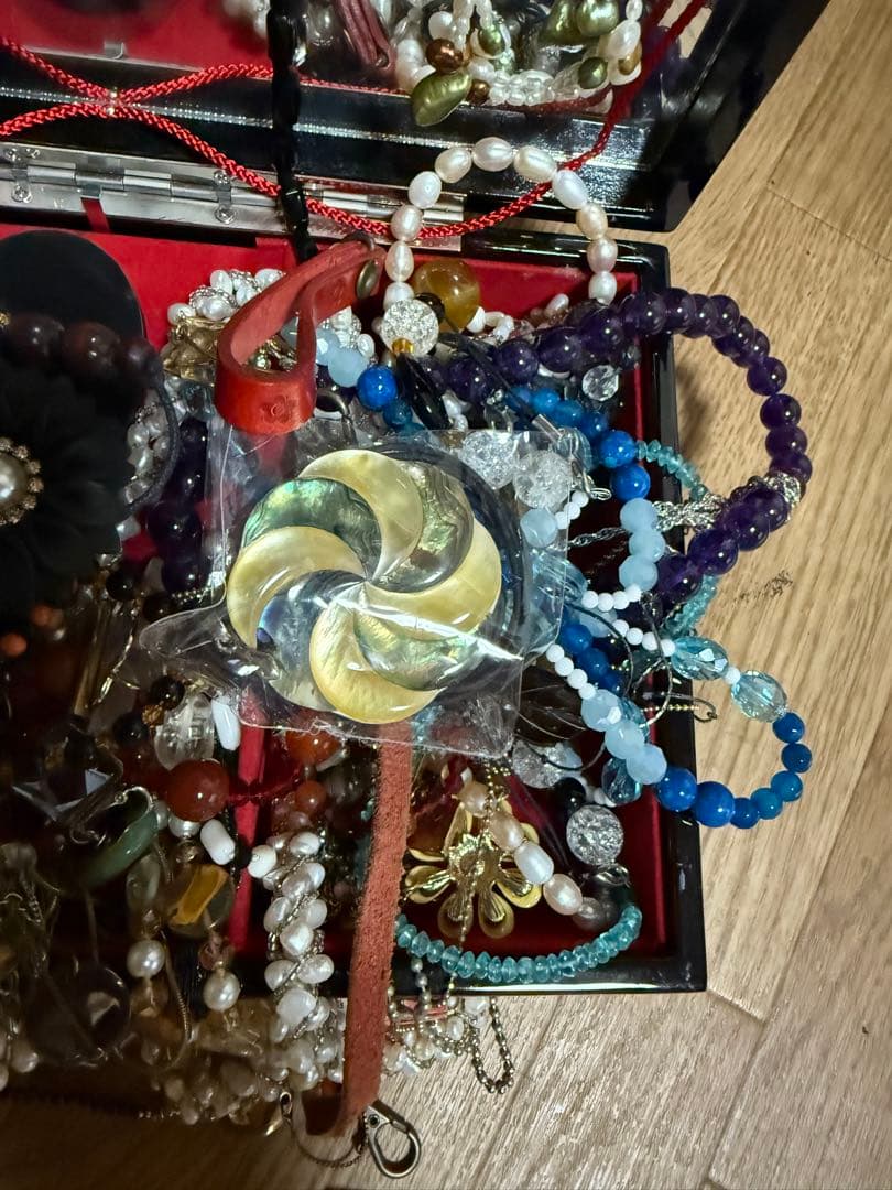 ビンテージジュエリーセット 木製ボックス付き