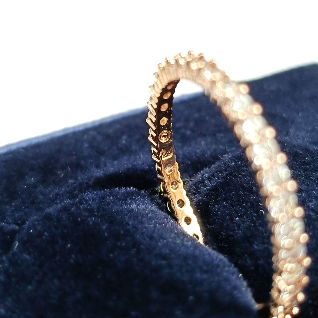 美品 スワロフスキー Matrix エタニティ リング 指輪 ゴールド 箱なし