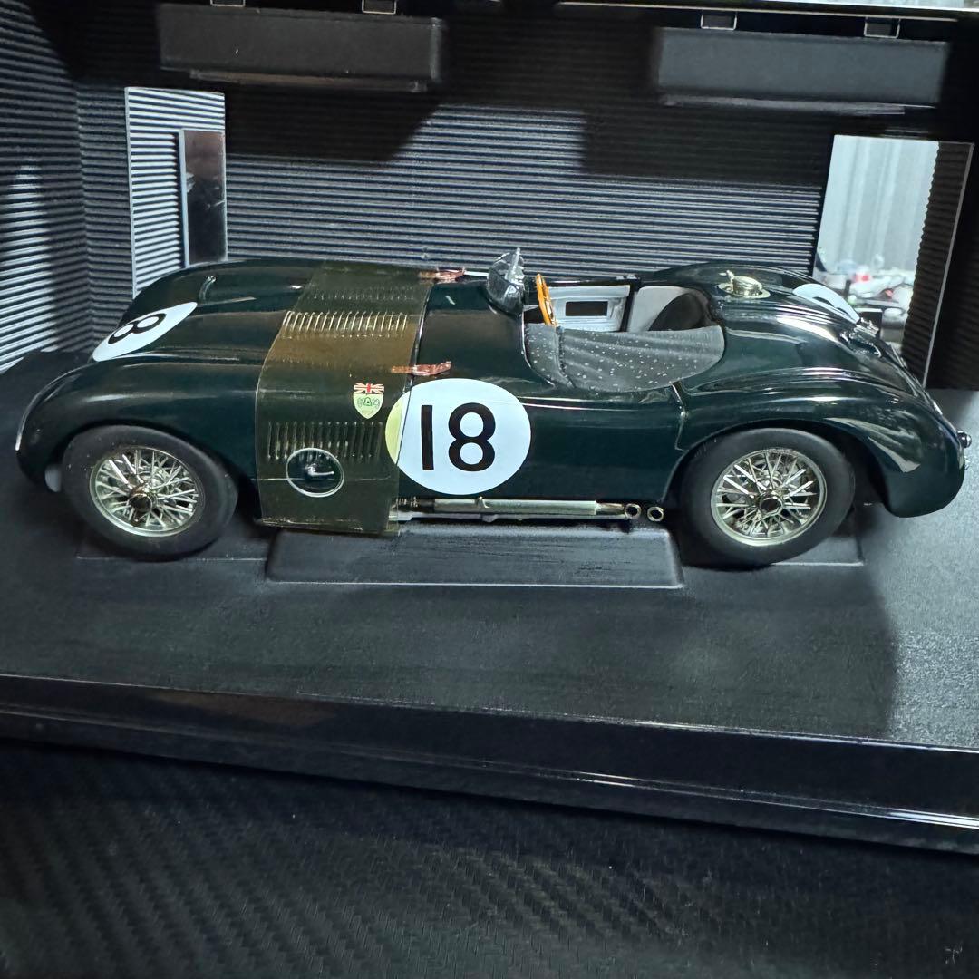 絶版 未展示品 オートアート 1/18 ジャガー Cタイプ レーシンググリーン