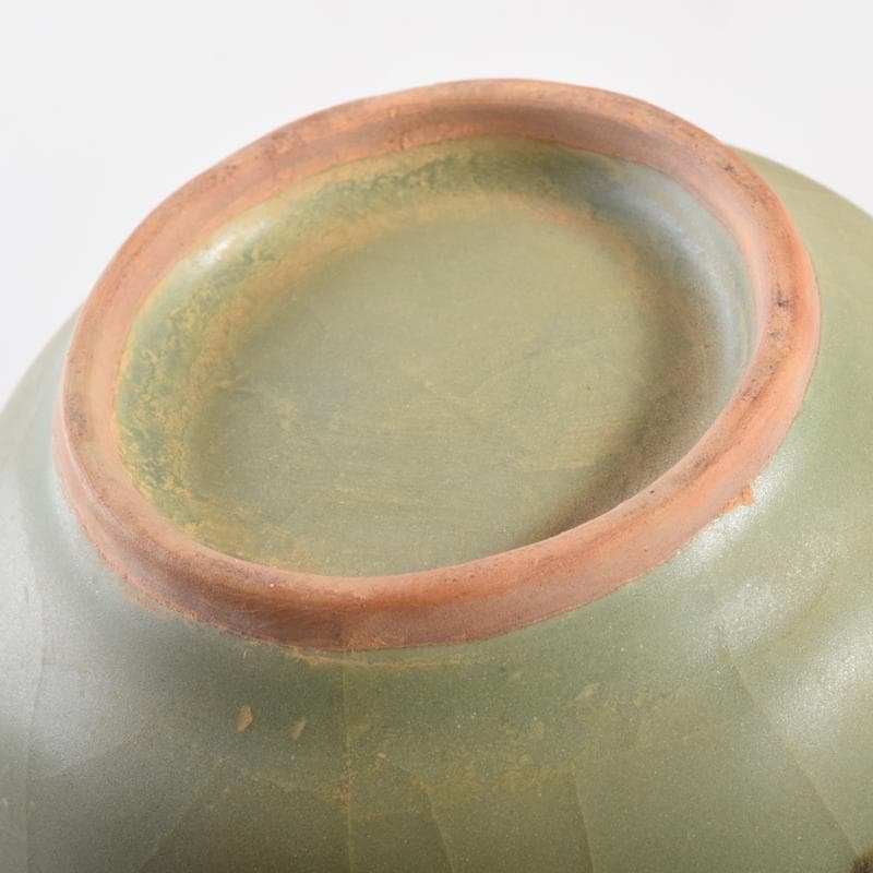 中国　龍泉窯　青磁　双耳不遊環瓶　C　6986