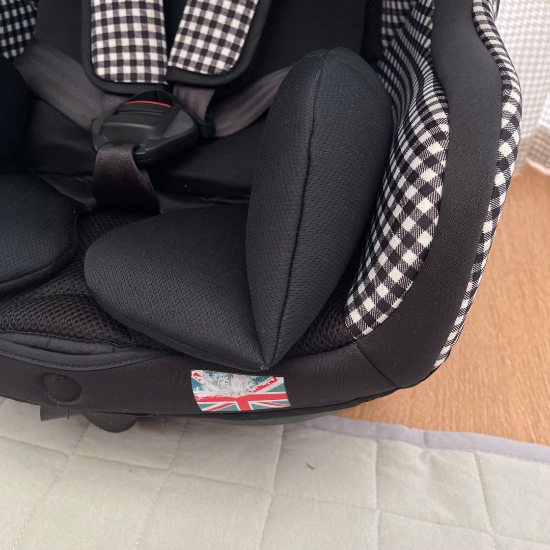 丸洗い済！新生児OK　ジョイー　チルト　紺ギンガムチェック　幌付