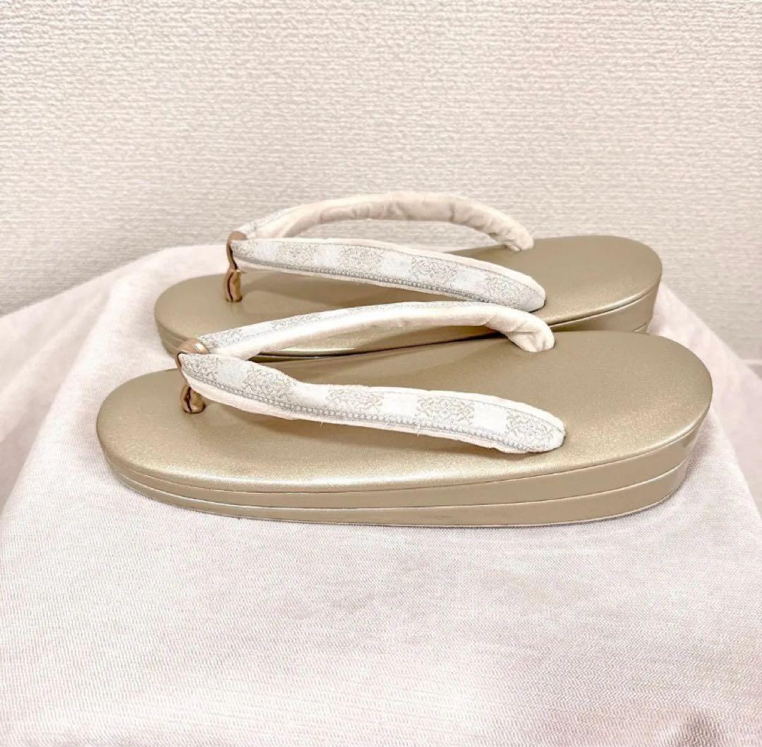 金襴生地　草履バッグセット　- 和装バッグ 和装小物 草履 草履セット