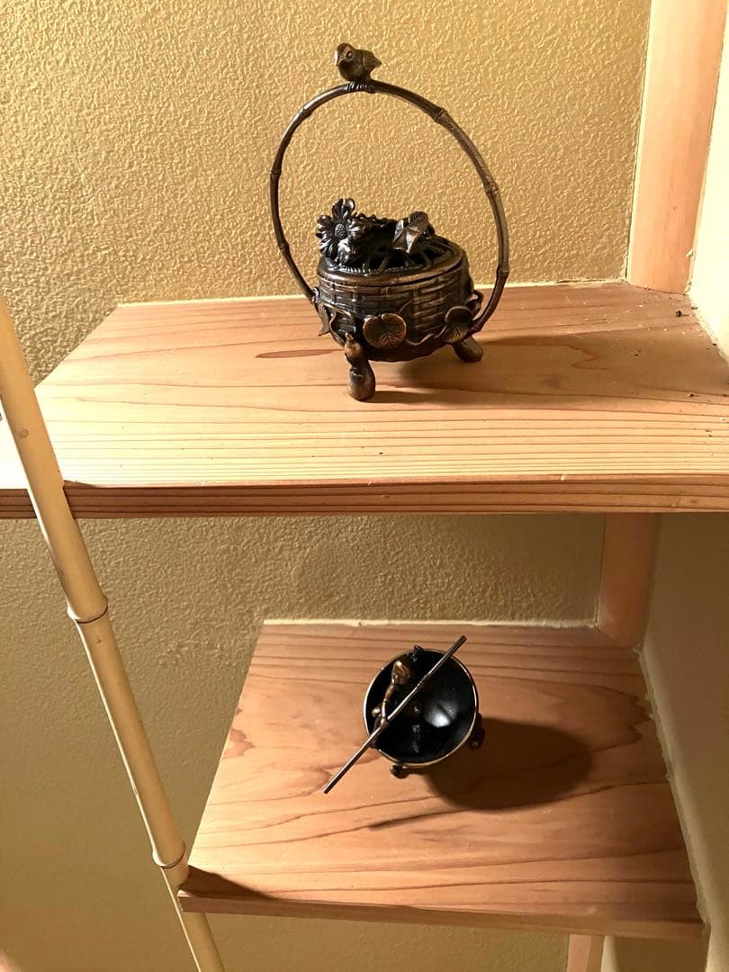 アートオブジェ 花篭香炉