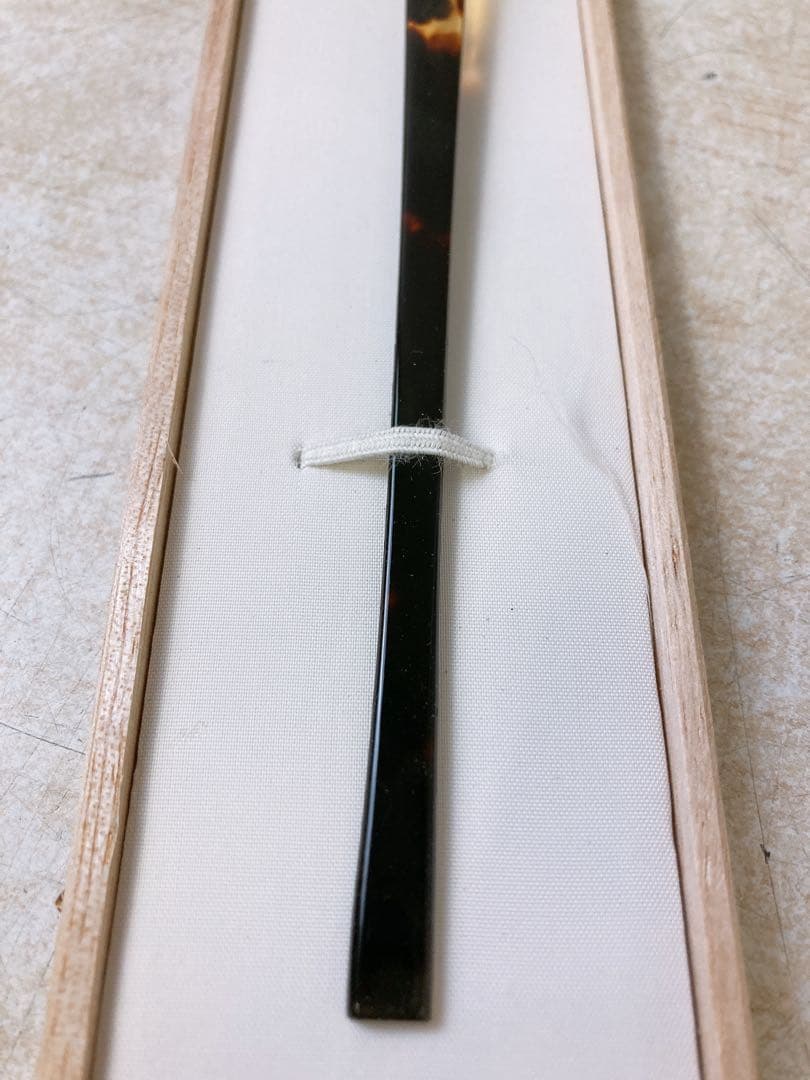 ヘ*ナ様 本べっ甲 エザキ 江崎べっ甲店 箱入り 和装小物 レトロ 茶道具