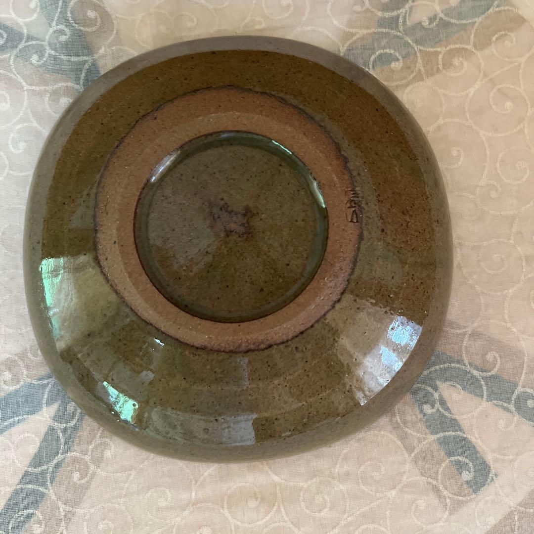 鉢□絵唐津向付 5客 古い唐津 竹絵 四角皿 銘々皿 時代物 骨董品□ 鉢