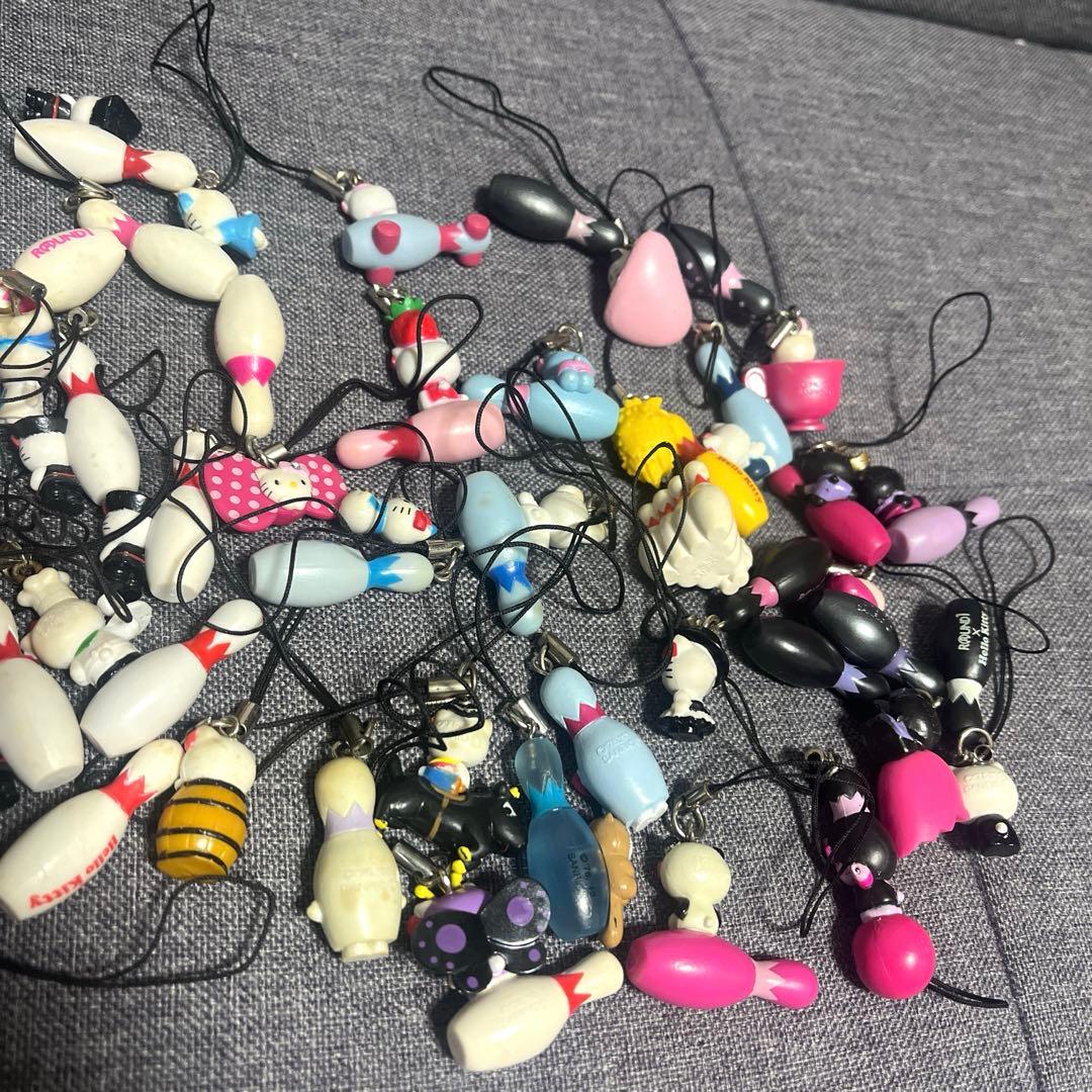 【希少】ROUND1 非売品　ハローキティ ストラップ 39点セット　まとめ売り