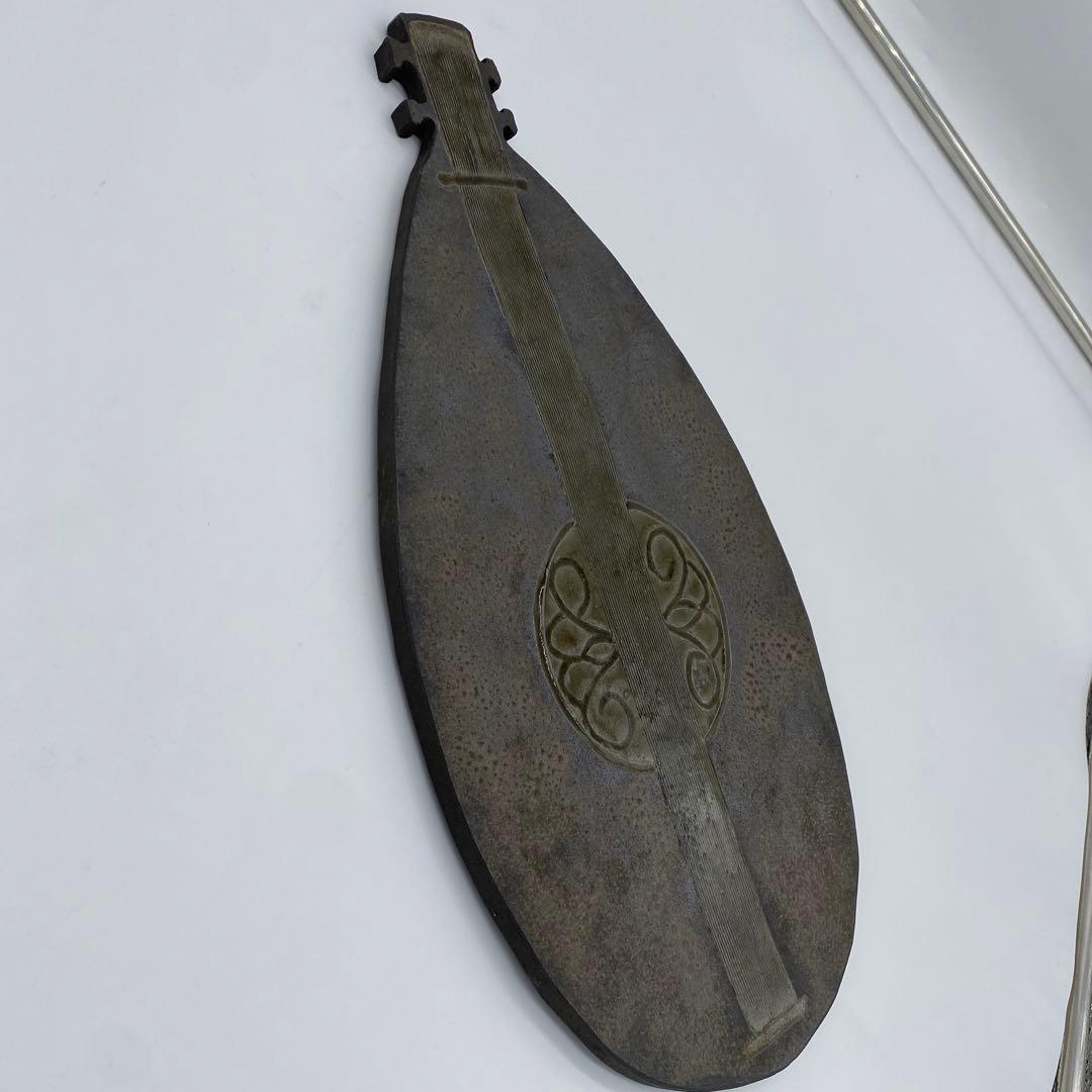 希少】【美品】【皿】卵型陶器焼き物アートピース