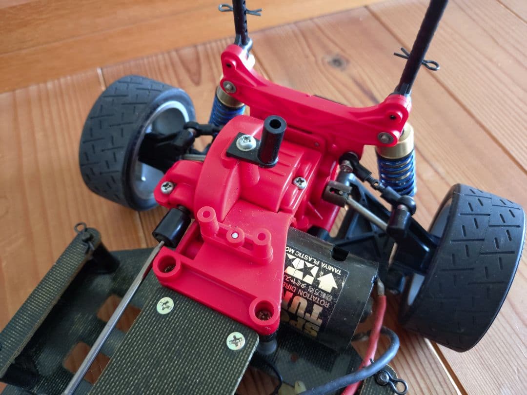 当時物　タミヤ　TA01 FRP シャーシ　メカ　オプション付　ラジコン