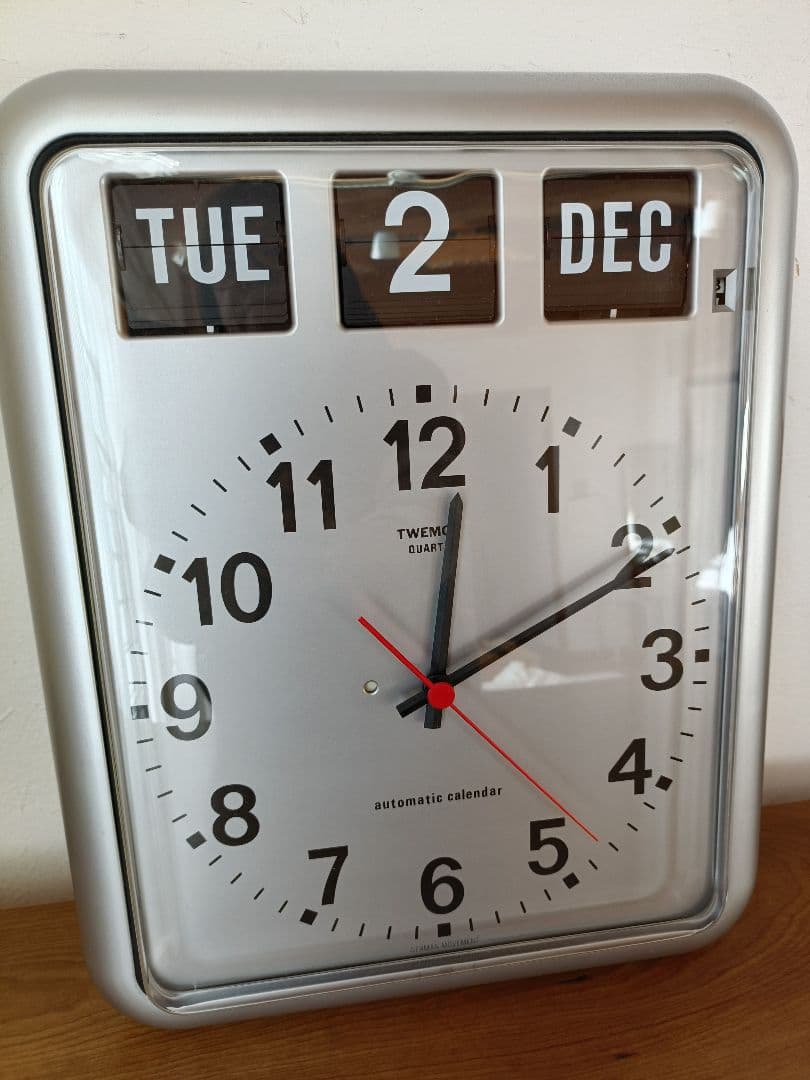 TWEMCO　トゥエンコ　 BQ-12　シルバー　掛け時計　時計　クロック