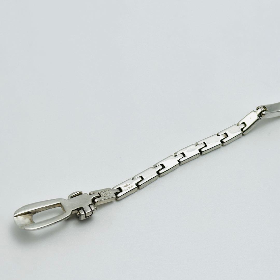 GUCCI ヴィンテージ　ID ブレスレット　バックルモチーフ　925