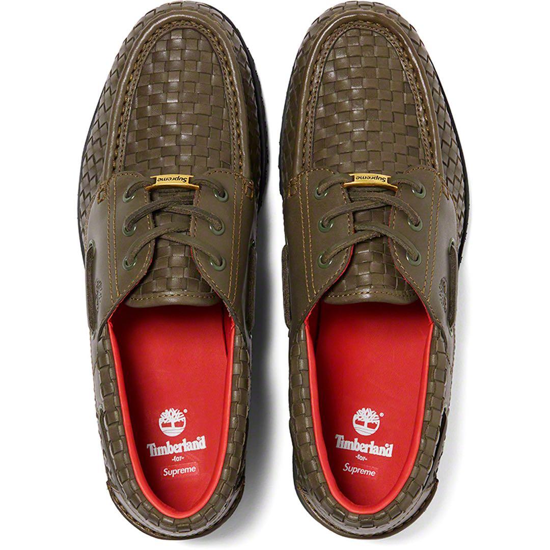 靴 supreme timberland woven 3-eye Lug shoe