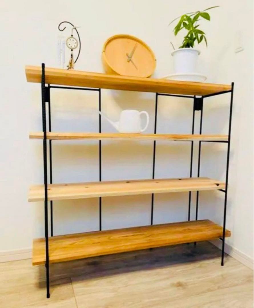 チーコ様専用 手作りアイアン家具 折り畳みラック アンティーク 鉄脚