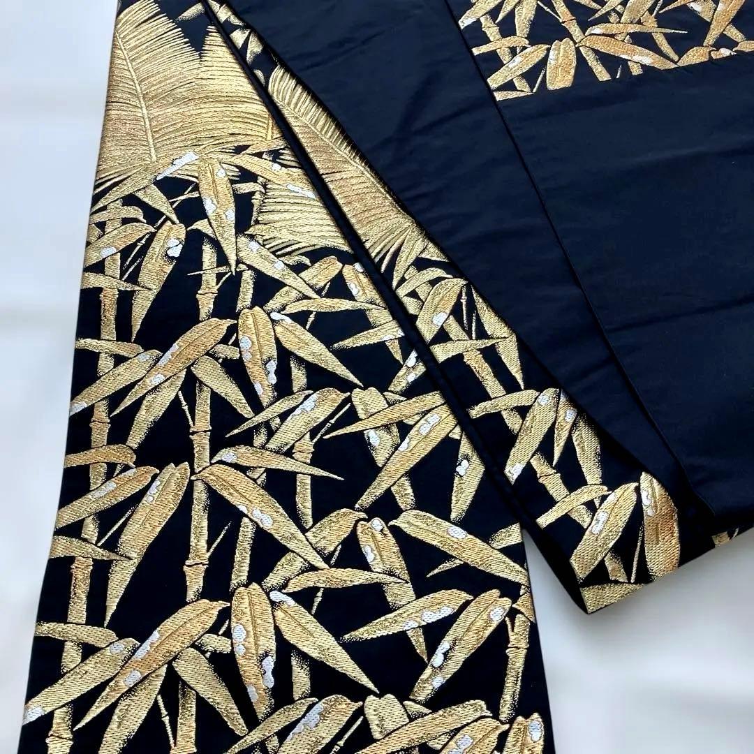 正絹 松に雪持ち笹図 袋帯 西陣織 作家 六通 - メルカリ