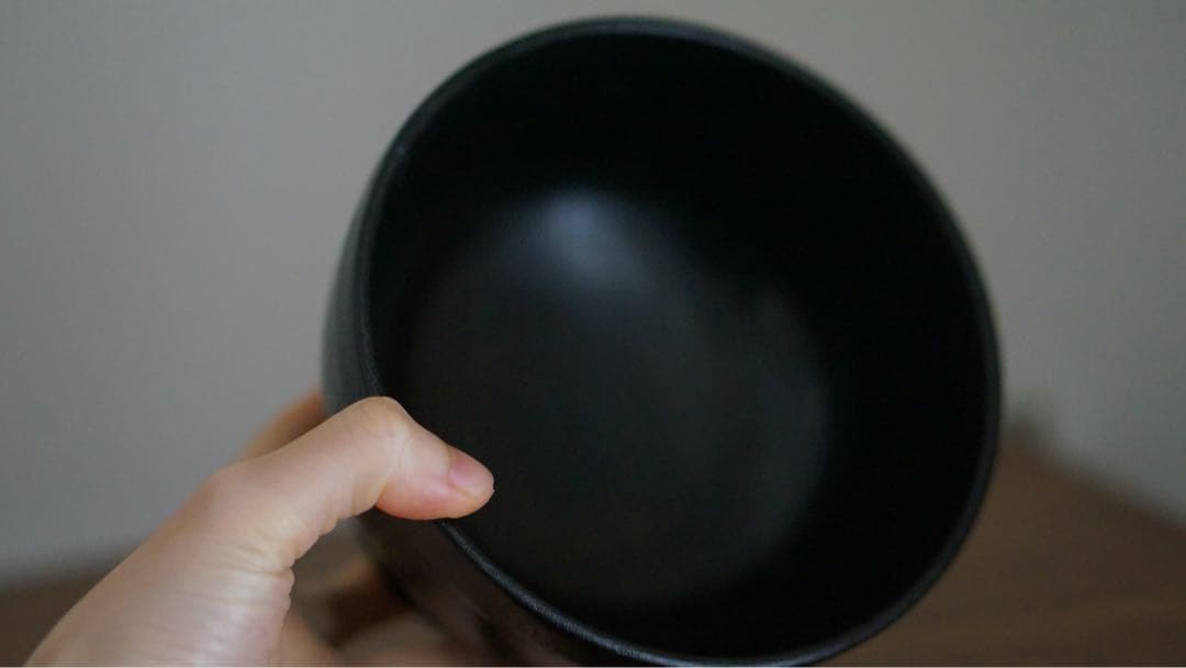 合鹿椀 天然木 削り出し 黒漆 木製漆器 拭き漆