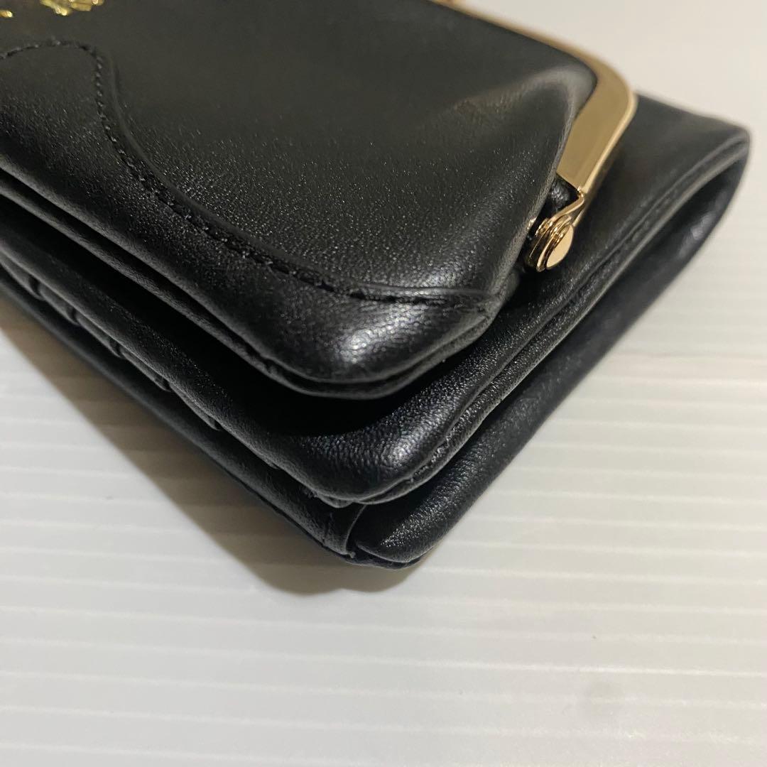 極美品】ANNA SUI マイティティ 2つ折財布 ブラック