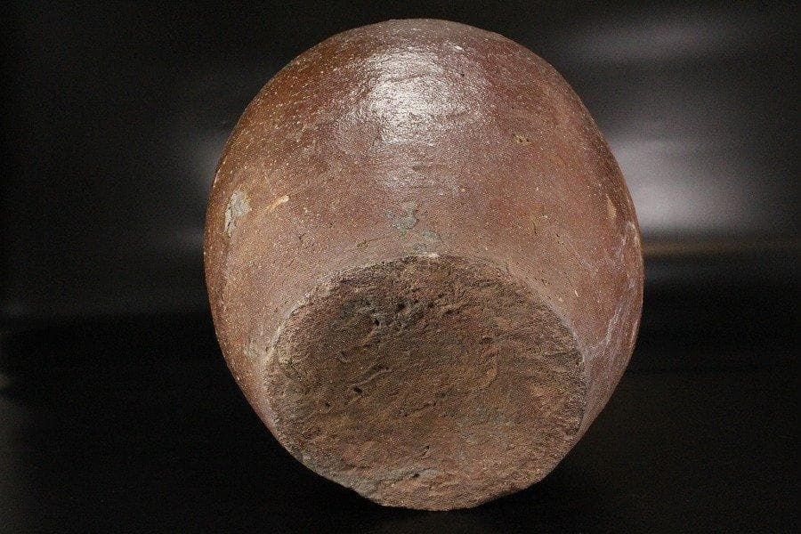 古信楽 壷 六古窯 自然釉 種壷 高34cm 旧家蔵出