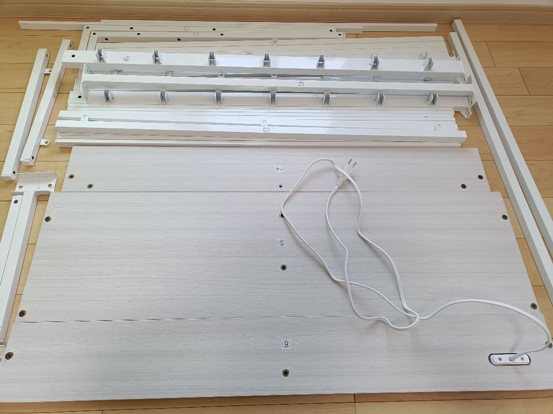 シングル ベッドフレーム ホワイトウォッシュ×ホワイト 楽天