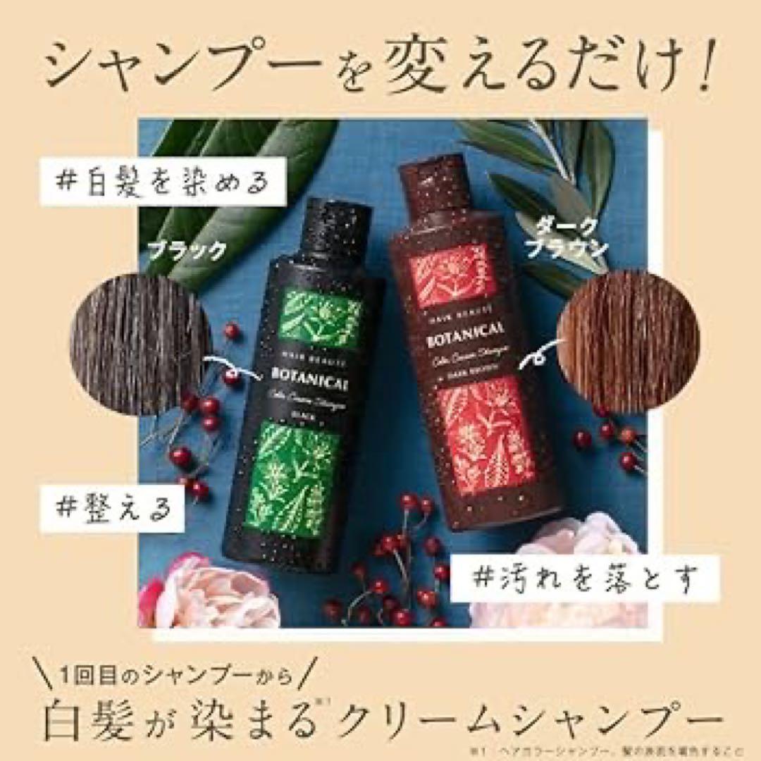 【⭐︎限定値下げ⭐︎】ヘアボーテ ボタニカル カラー クリーム シャンプー ブラック