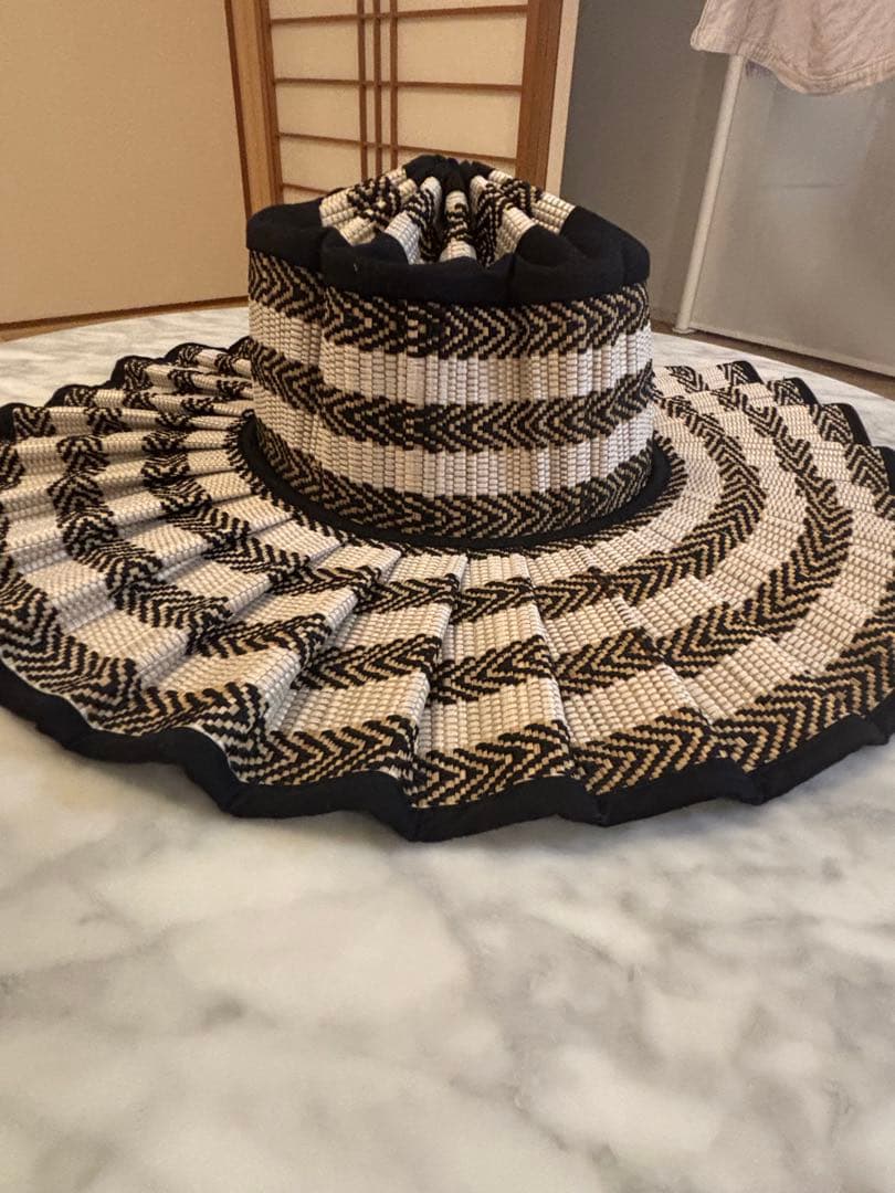 Lorna Murray 麦わら帽子 Lサイズ ホワイト/ブラック - メルカリ