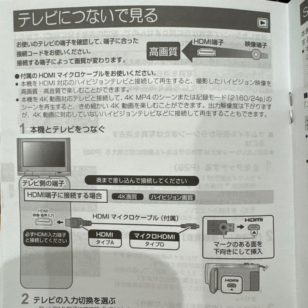 Panasonic vx992Mデジタル4Kビデオカメラ運動会発表会撮影