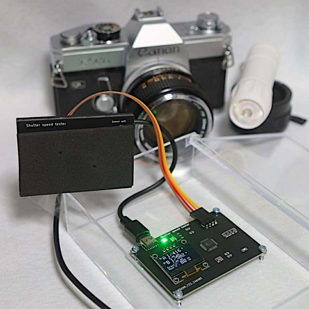 改良版シャッタースピードテスター（35mmフイルムカメラ用／光源ライト