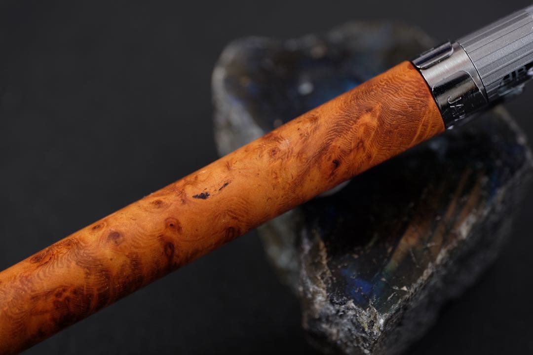 PG5木軸カスタムシャープペンシル0056 花梨瘤 高村杢工房