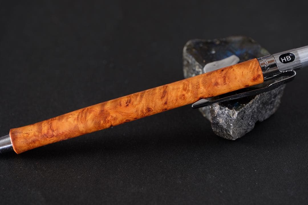 PG5木軸カスタムシャープペンシル0056 花梨瘤 高村杢工房