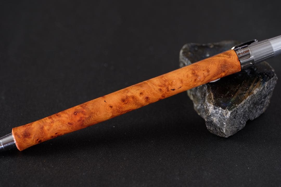 PG5木軸カスタムシャープペンシル0056 花梨瘤 高村杢工房