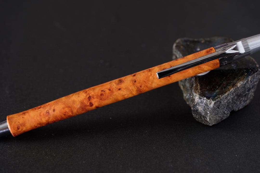 PG5木軸カスタムシャープペンシル0056 花梨瘤 高村杢工房