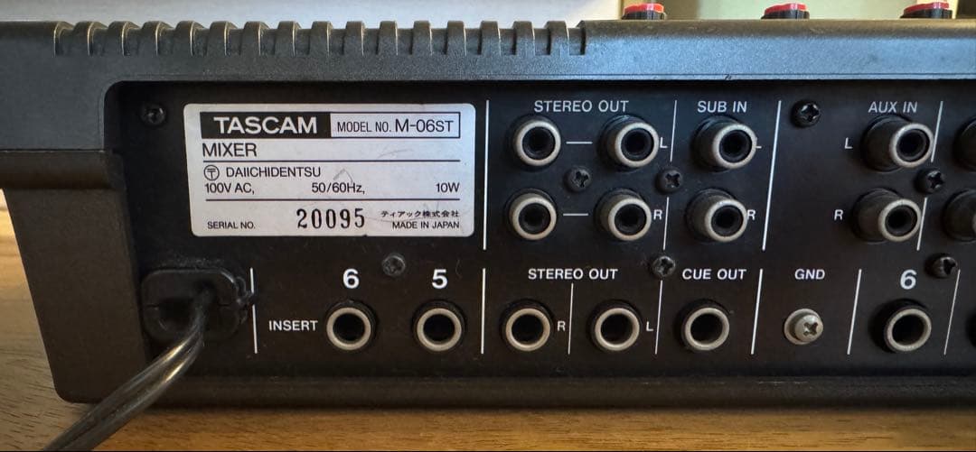 【動作確認済】TASCAM M-06ST アナログミキサー