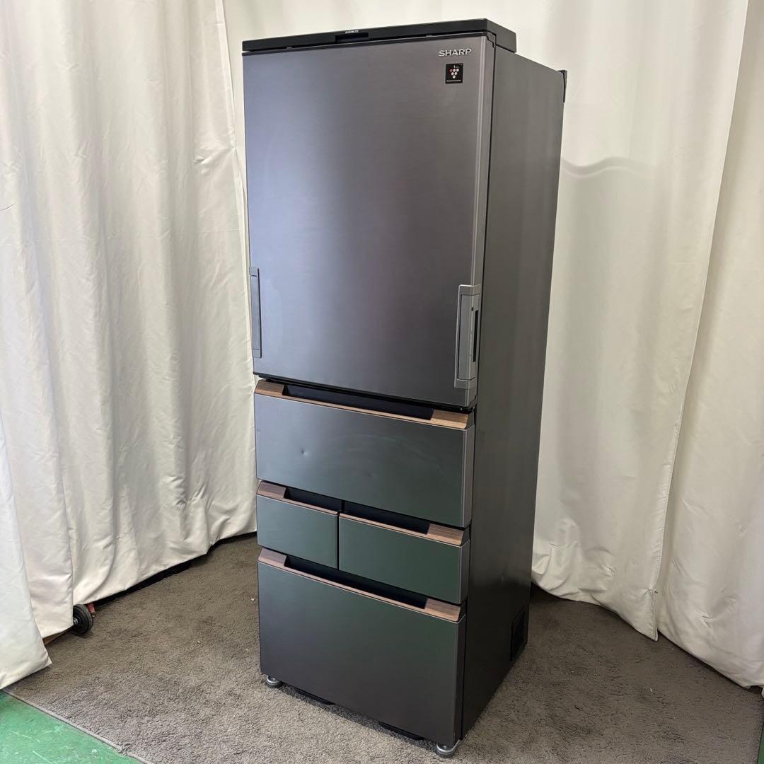 ★976　冷蔵庫　シャープ　大型　400-500ℓ　両開き　安い　綺麗　設置無料