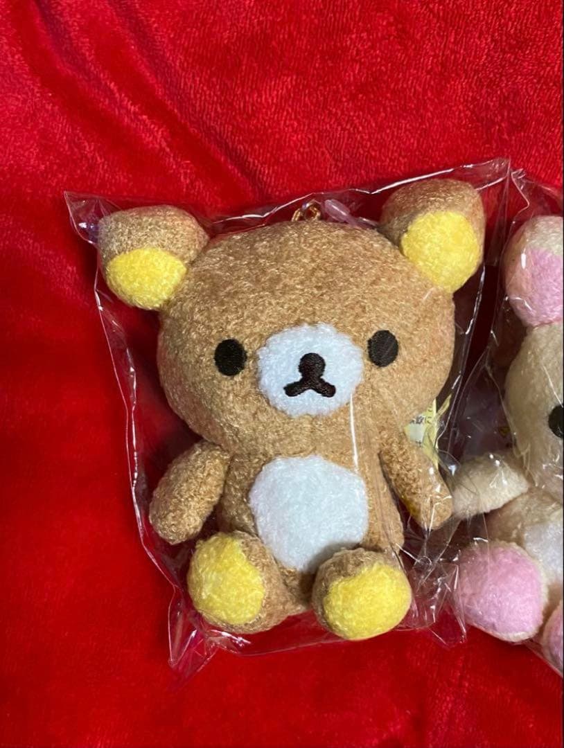 リラックマ　おでかけ ぬいぐるみ　キーホルダー　いつでもいっしょ　モコモコ