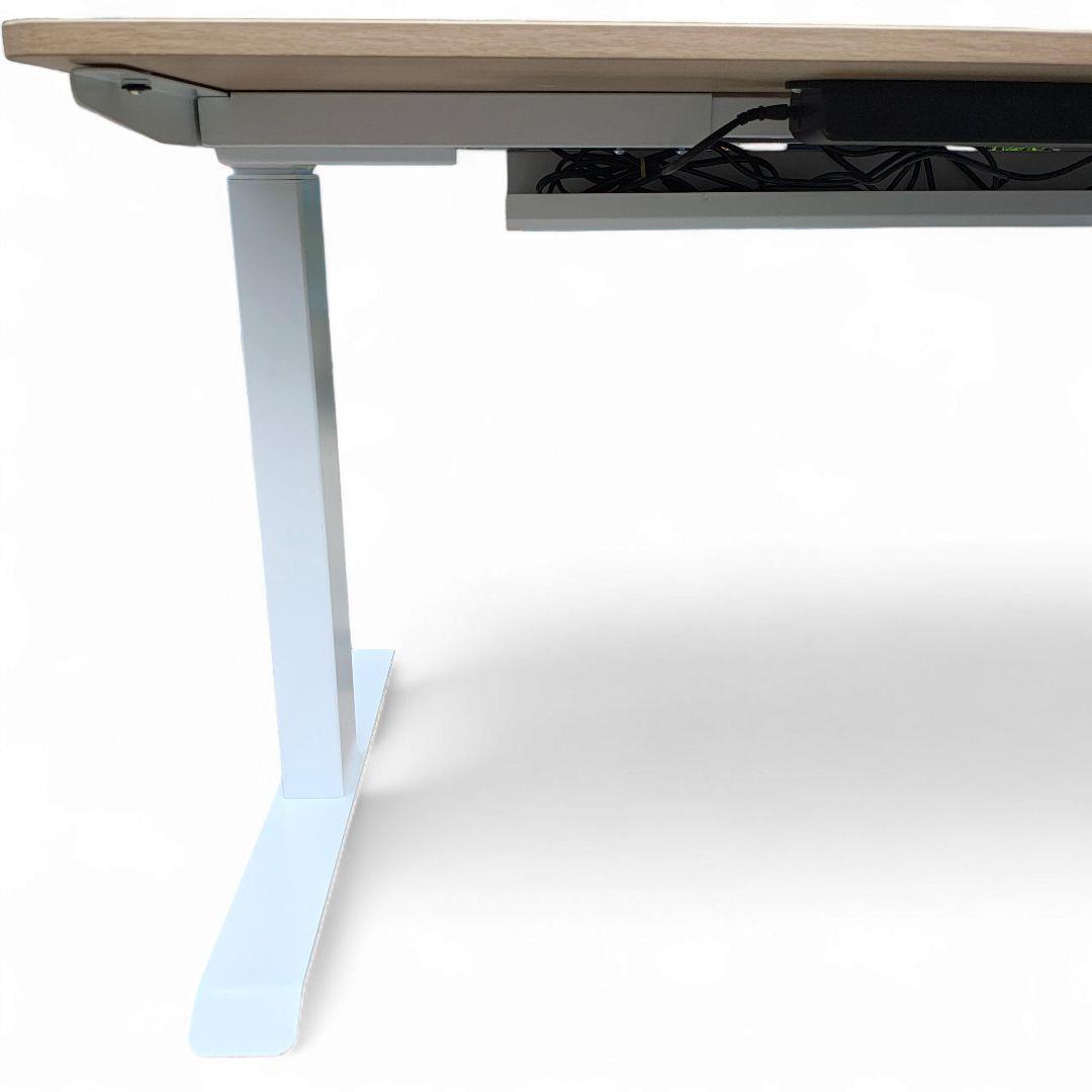 ※脚のみ 山善 電動昇降デスク ELD-1270 ウッドナチュラル ホワイト