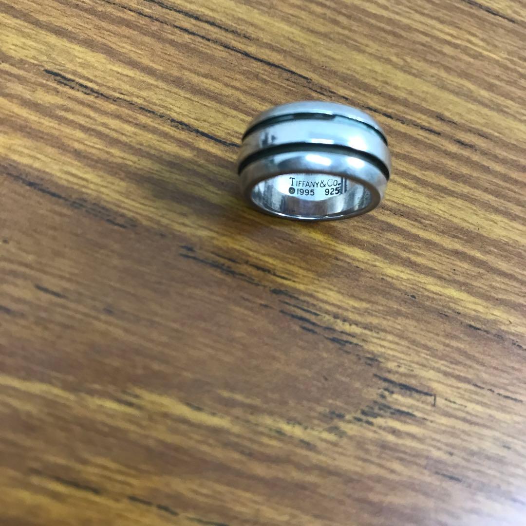 Tiffany&Co グルーブド リング9号 1995 シルバー925