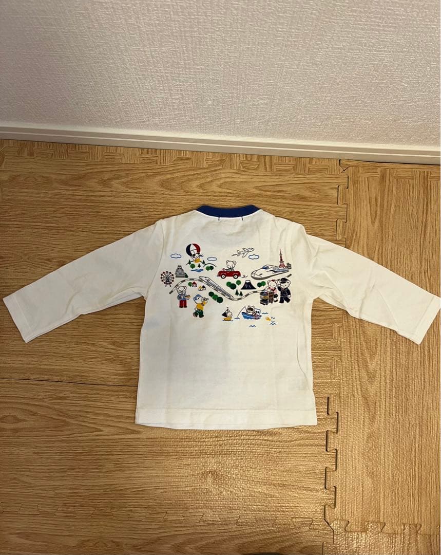 familiar 長袖Tシャツ 90 familiar ストライプ柄 長袖Tシャツ 90 T