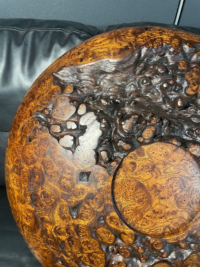 珍品 屋久杉 銘木 大型超極上泡瘤 極上光明 飾り皿 径約47cm 楽天市場