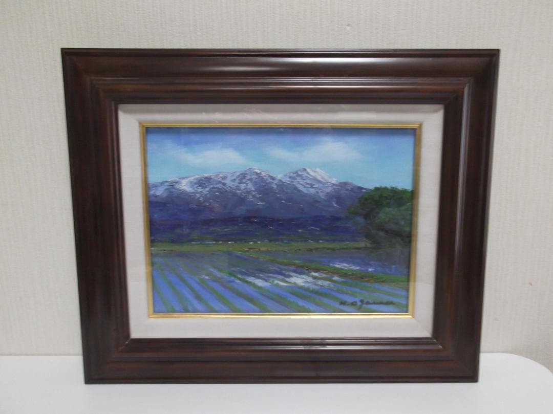 小川久雄 　油絵　［鳥海山」