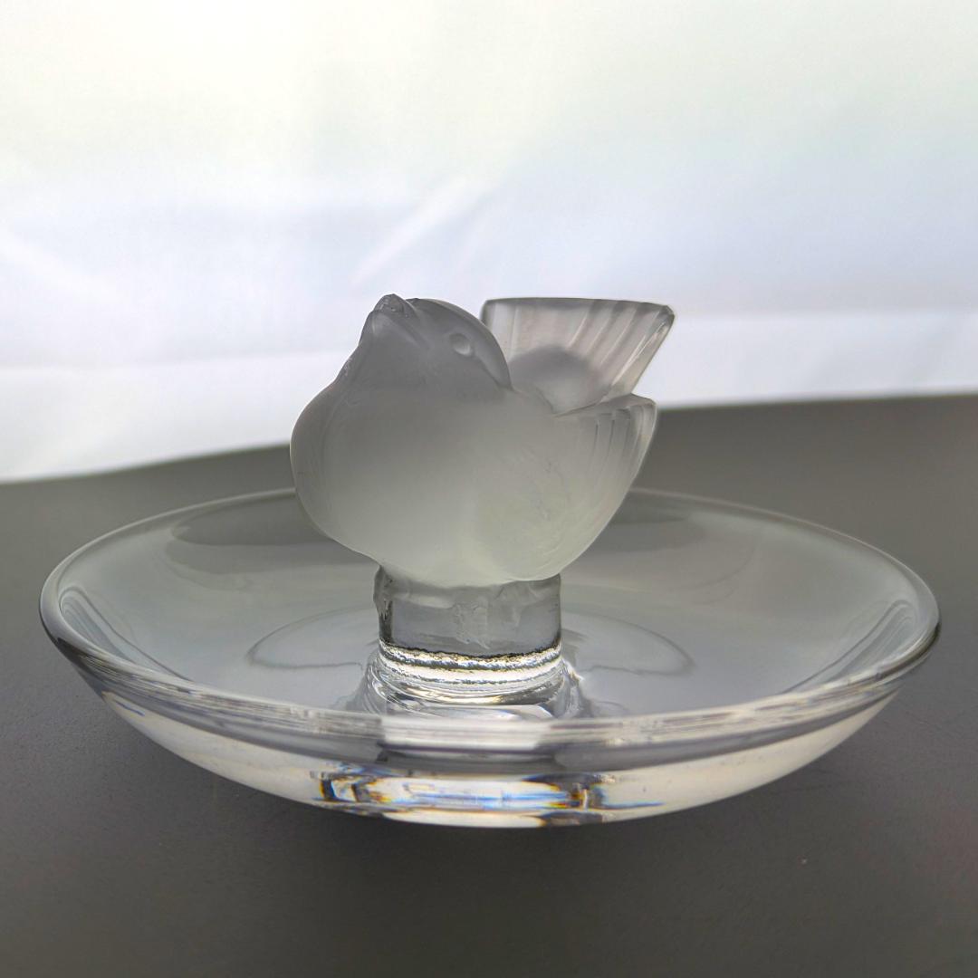 かわいいラリック☆雀 ピントレー ディッシュ フランス輸入 アールデコ