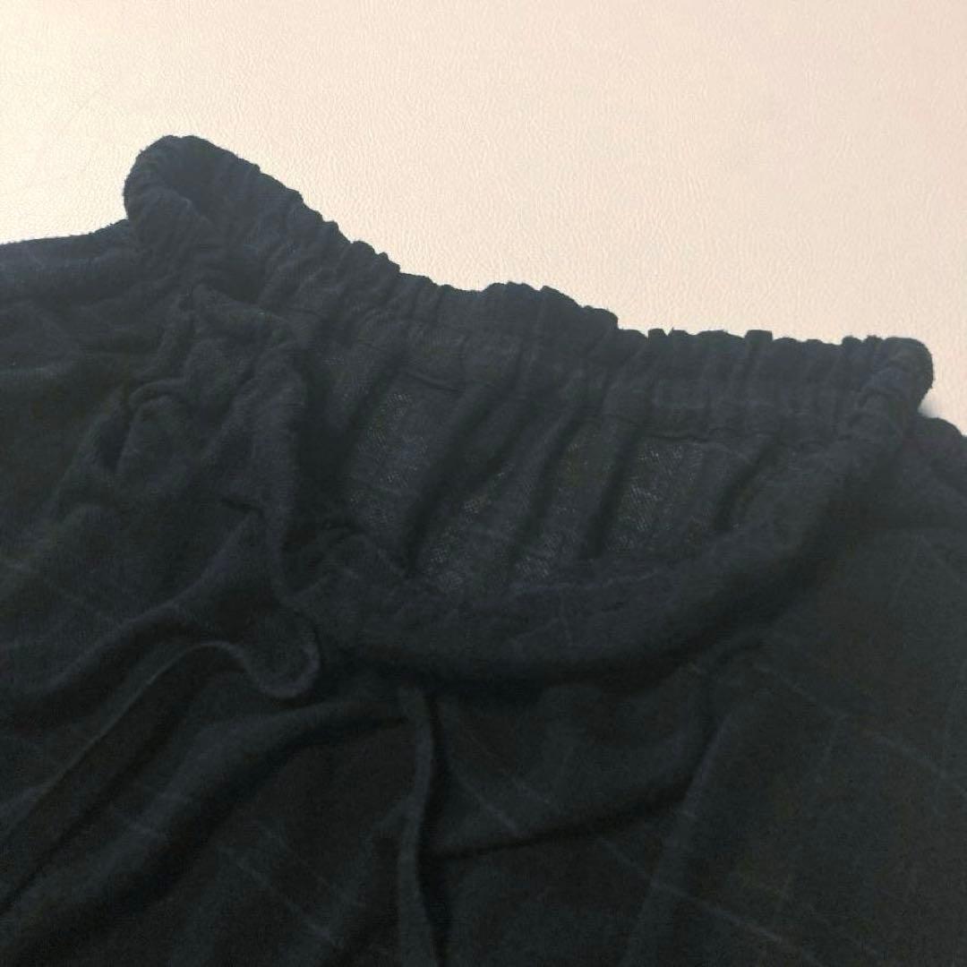 【美品】ヨウジヤマモトプリュスノアール　変形 サルエルパンツ シアー ストライプ