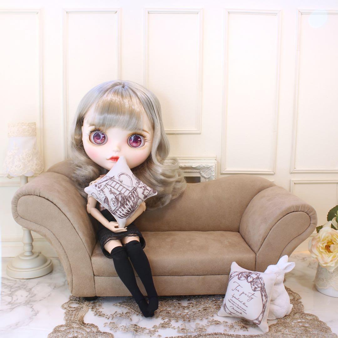 ミニチュアドールソファー(ブライス、リカちゃんなどに）BC-14-予約販売