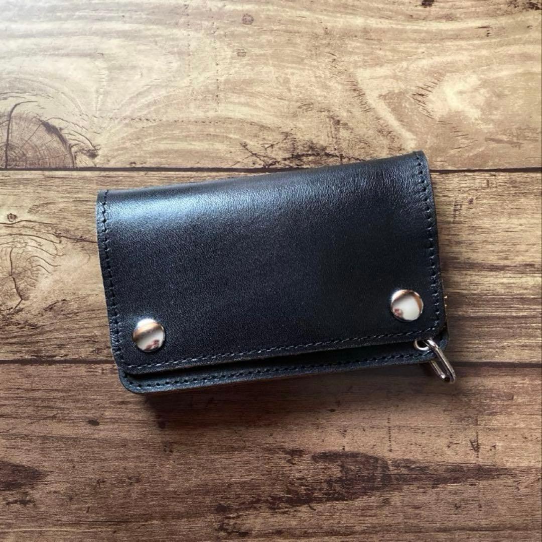 【たー】トラッカーウォレット150（ミドル）3層【お札を折らずに収納】