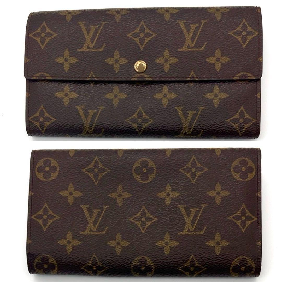 美品】ルイヴィトン モノグラム 長財布 ポシェットポルトモネクレディ