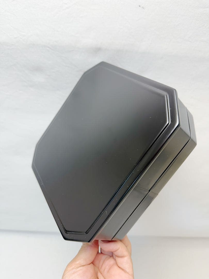 ほぼ未使用 茶道具 木製 黒真塗 五段縁高重 元箱